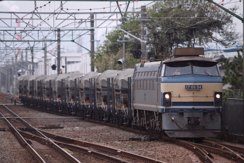 【JR貨】自衛隊機材輸送列車（復路）の拡大写真
