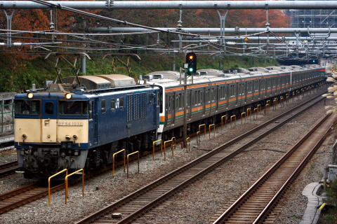 【JR東】211系チタN60編成＋N61編成 配給輸送を東中野～中野で撮影した写真