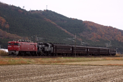 【JR東】C11-325＋旧型客車5両 返却回送を岩沼～槻木で撮影した写真