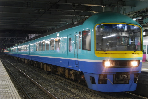【JR東】快速「ニューなのはな信濃路号」送り込み回送実施を松本駅で撮影した写真