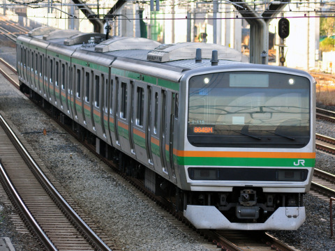 【JR東】E231系ヤマU115編成 東京総合車両センター入場の拡大写真