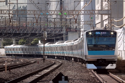 【JR東】京浜東北・根岸線 年末年始に伴う特別ダイヤでの運転を田町駅で撮影した写真