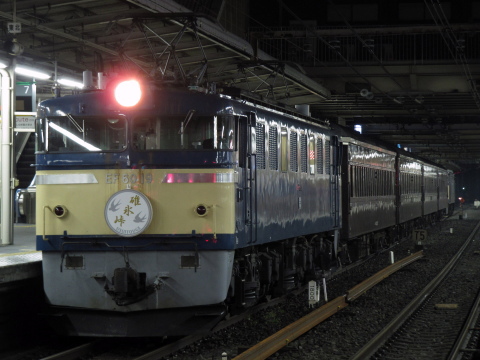 【JR東】EF60-19＋旧型客車4両＋EF64-38使用 団体臨時列車運転 を大宮駅で撮影した写真