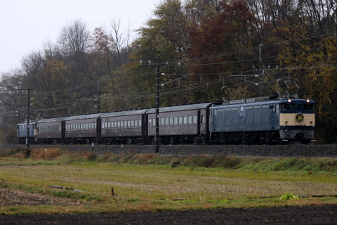 【JR東】EF60-19＋旧型客車4両＋EF64-38使用 団体臨時列車運転 