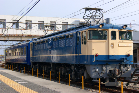 【JR西】オハ12-346 網干総合車両所入場を網干駅で撮影した写真