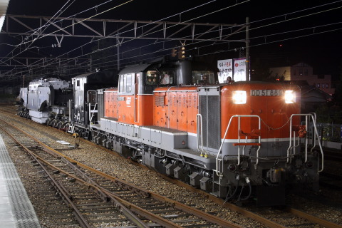 【JR貨】シキ800C使用 変圧器輸送実施を春日井駅で撮影した写真