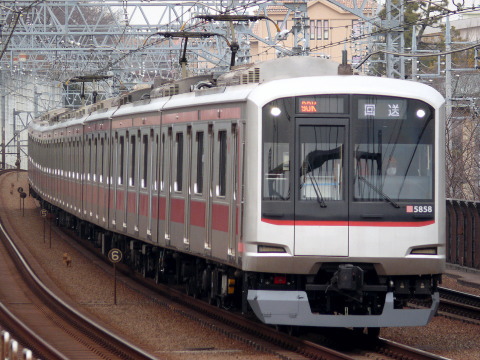 【東急】5050系5158F 長津田車両工場出場を多摩川駅で撮影した写真