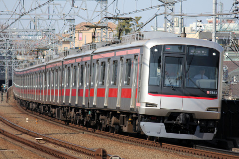 【東急】5050系5163F 試運転を多摩川駅で撮影した写真