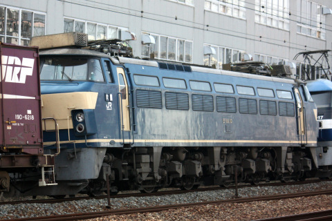 【JR貨】EF66-30 広島車両所入場をさくら夙川～芦屋で撮影した写真