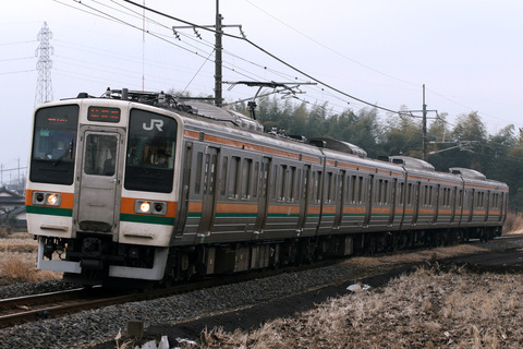 【JR東】211系A32編成 日光線内試運転を鹿沼～鶴田で撮影した写真