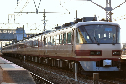 【JR西】485系キトA6編成使用 金光臨運転を英賀保駅で撮影した写真