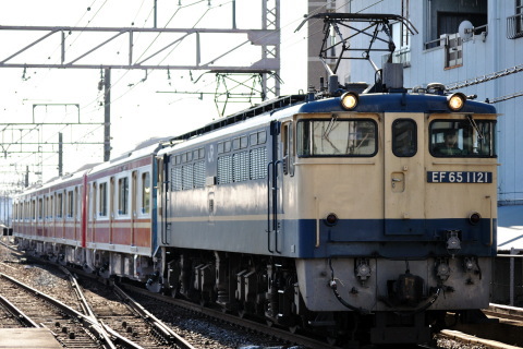 【京急】新1000形1489編成 甲種輸送を高槻駅で撮影した写真