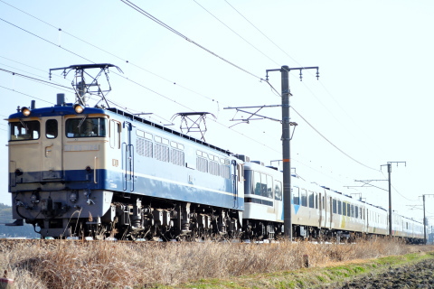 【JR西】12・14系『あすか』使用 団体臨時列車運転の拡大写真