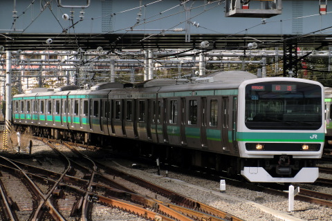 【JR東】E231系マト123編成 東京総合車両センター入場を大崎駅で撮影した写真