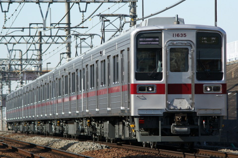【東武】10030系11635F リニューアル車営業運転開始 の拡大写真