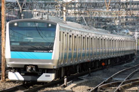 【JR東】E233系ウラ131編成 東京総合車両センター入場の拡大写真