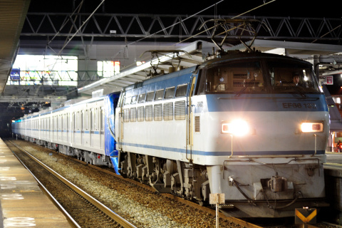 【メトロ】15000系15108F 甲種輸送を東加古川駅で撮影した写真