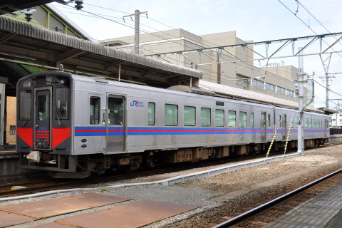 【JR西】キハ126系2両 後藤総合車両所入場を米子駅で撮影した写真
