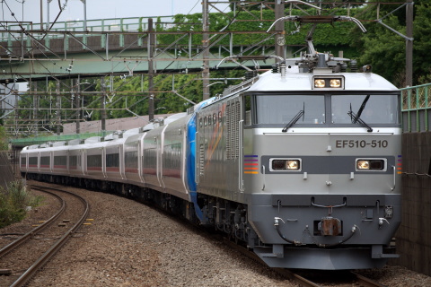 【JR東】E657系カツK1編成 甲種輸送（23日）を北府中駅で撮影した写真