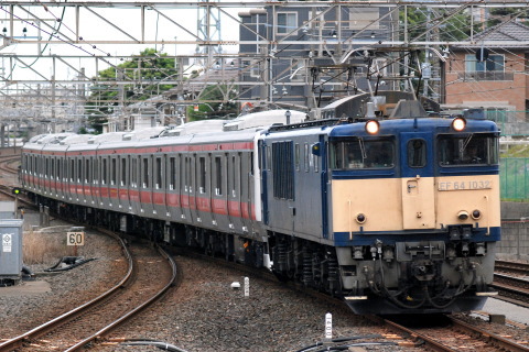 【JR東】E233系5000番代ケヨ518編成 配給輸送を西船橋駅で撮影した写真