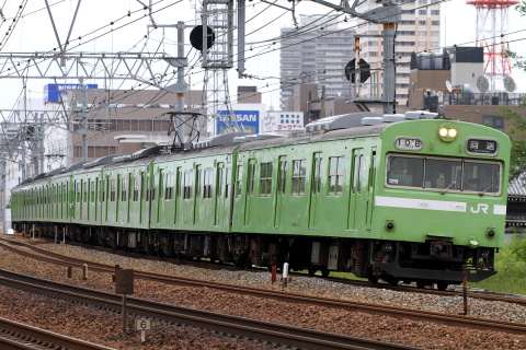 【JR西】103系奈良車8両 廃車回送をさくら夙川～芦屋で撮影した写真