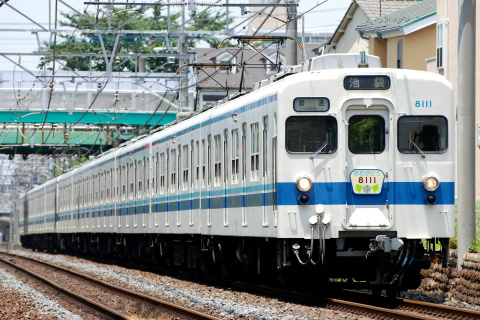 【東武】8000系8111F ヘッドマーク掲出の拡大写真