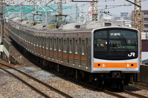 【JR東】205系ケヨM63編成 試運転を西浦和駅で撮影した写真