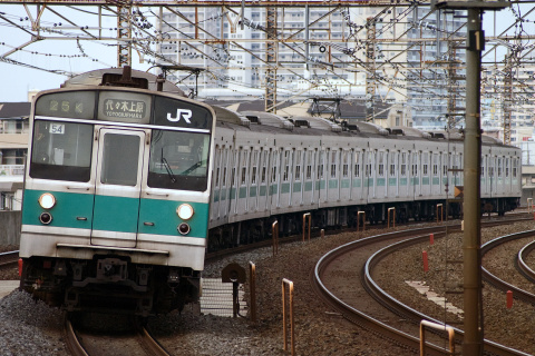【JR東】203系マト54編成 編成組み替えを亀有駅で撮影した写真