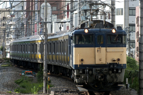 【JR東】山手線用サハE231形600・4600番代 配給輸送を恵比寿駅で撮影した写真