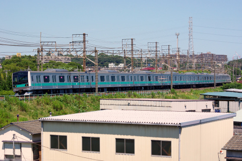 【JR東】E233系2000番代マト13編成 試運転を松戸～金町で撮影した写真