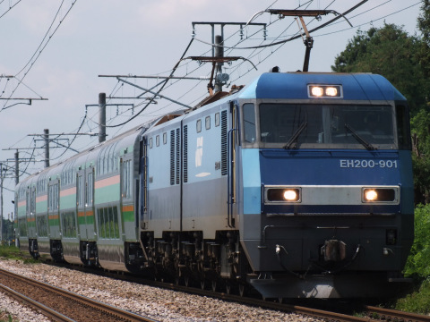 【JR東】E233系3000番代グリーン車4両 甲種輸送を見附～帯織で撮影した写真