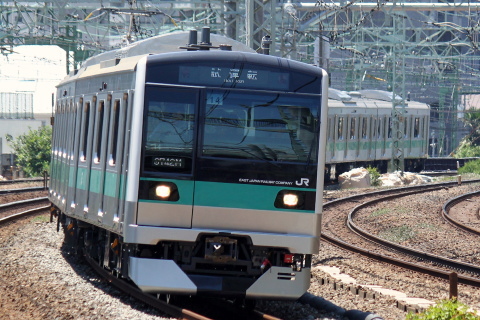 【JR東】E233系2000番代マト14編成 東急車輛出場を新子安駅で撮影した写真