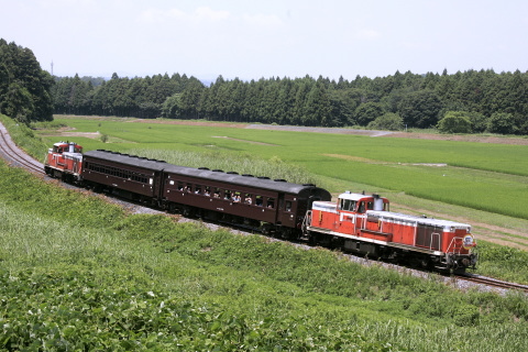 【JR東】団体臨時列車 「ハッスル黄門号」運転を額田～河合で撮影した写真