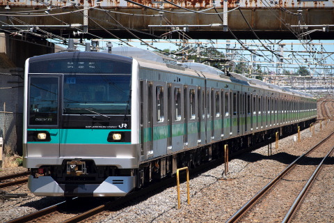 【JR東】E233系2000番代マト14編成 試運転を北小金駅で撮影した写真