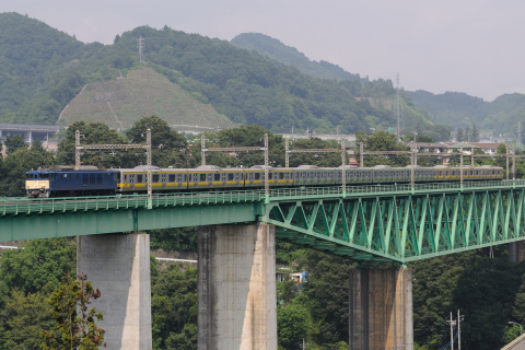 【JR東】元山手線用6ドア車 配給輸送を鳥沢～猿橋間で撮影した写真