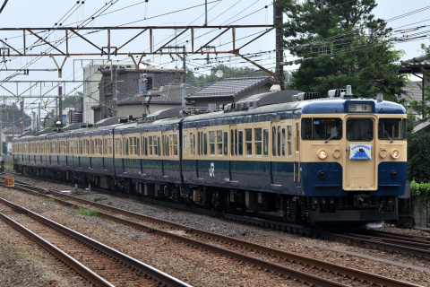 【JR東】115系トタM40編成使用 団体臨時列車の拡大写真