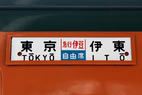 【JR東】113系マリ117＋116編成使用 団体臨時列車を伊東駅で撮影した写真