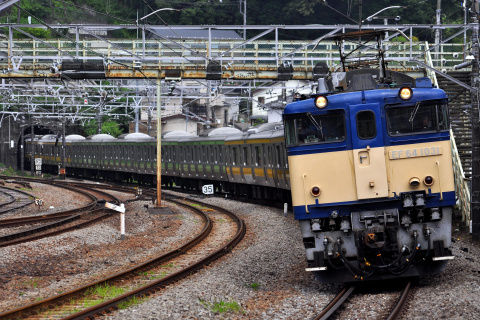 【JR東】元山手線用6ドア車 配給輸送を相模湖駅で撮影した写真