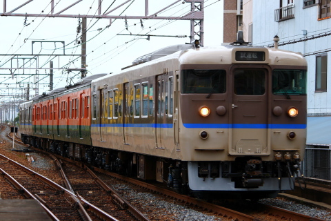 【JR西】113系キトL9編成 本線試運転を高槻駅で撮影した写真