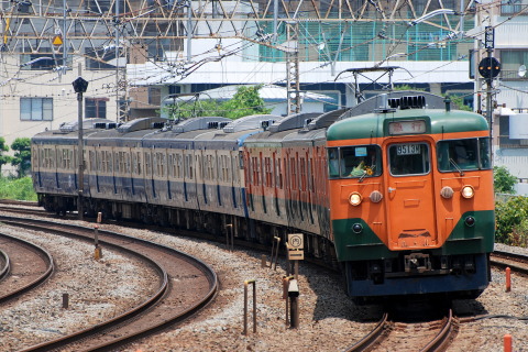 【JR東】113系マリ117＋116編成使用 団体臨時列車（3日）の拡大写真