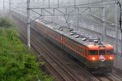 【しな鉄】快速「169系初の12両編成号」を軽井沢～中軽井沢で撮影した写真
