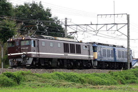 【JR東】EF64-39 EF64-1001牽引で高崎車両センターへを吹上～行田で撮影した写真
