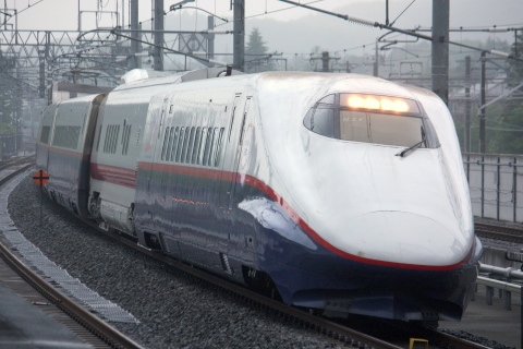 【JR東】E2系N21編成＋E926-13 長野新幹線検測を軽井沢駅で撮影した写真