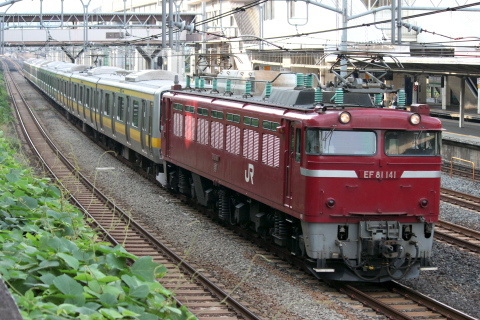 【JR東】山手線サハE231系600番代・4600番代 配給輸送を東十条付近で撮影した写真