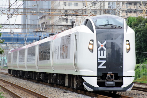 【JR東】E259系Ne001編成 試運転を川崎～横浜で撮影した写真
