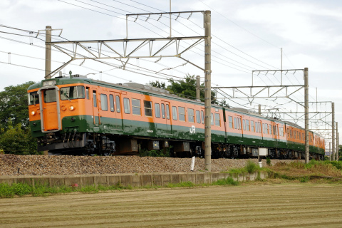 【JR東】115系タカT1143編成 大宮総合車両センター出場の拡大写真