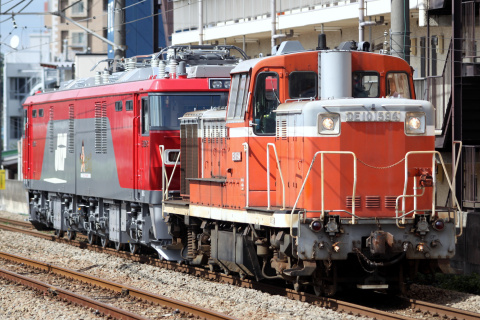 【JR貨】EH500-73 甲種輸送を西国分寺駅で撮影した写真