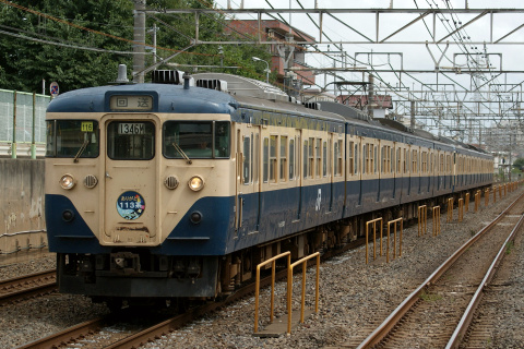 【JR東】113系の定期運用終了を新検見川駅で撮影した写真