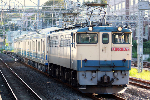 【伊豆箱】5000系5502F出場甲種輸送を小田原駅で撮影した写真