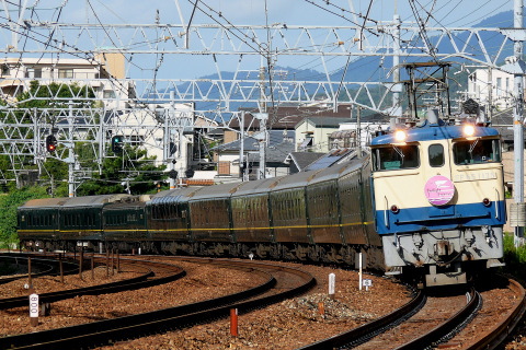 【JR西】24系「トワイライトエクスプレス」編成使用 団体臨時列車を芦屋～さくら夙川で撮影した写真